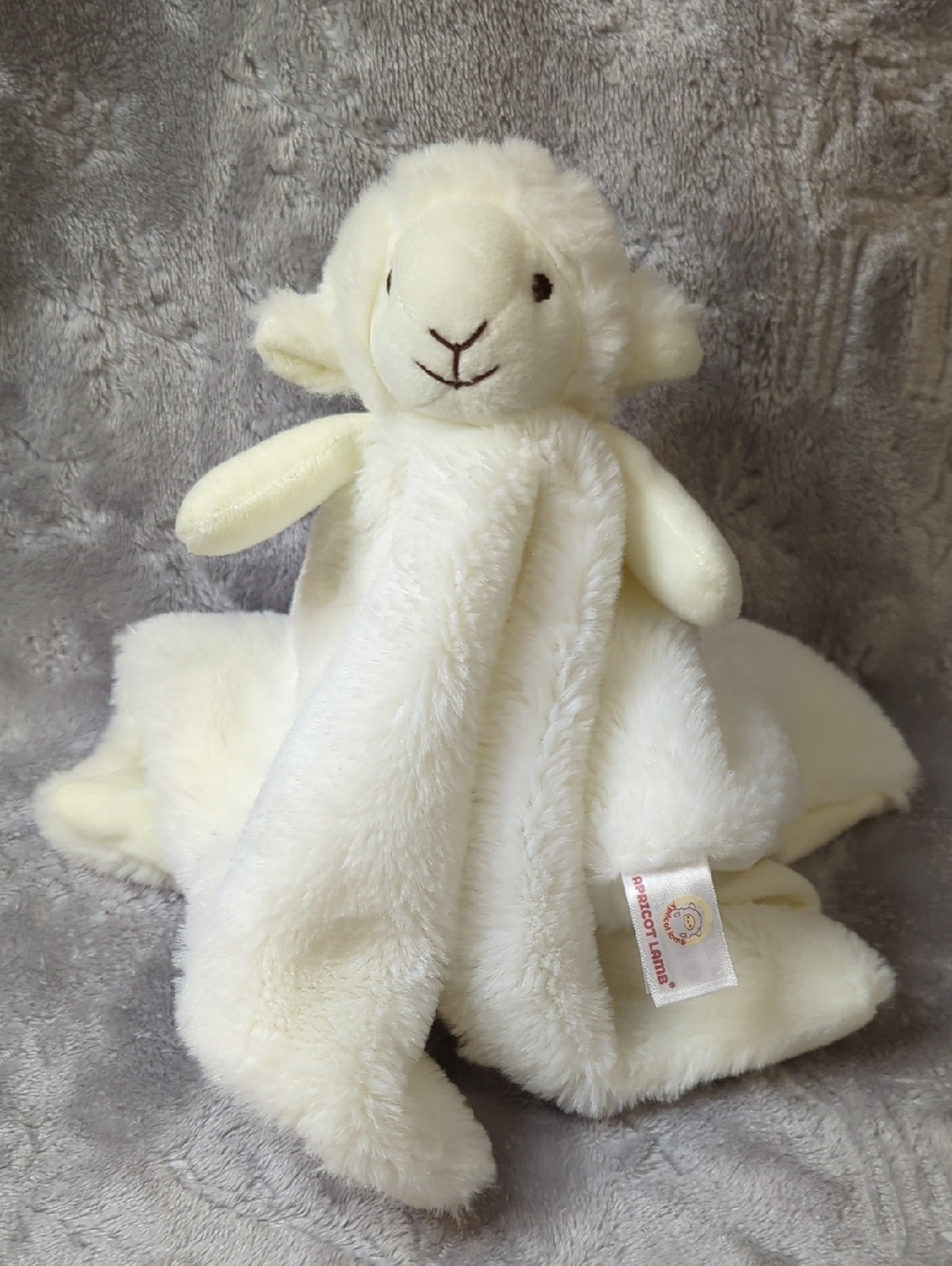 Cream Lamb Plush Lovey Blanket